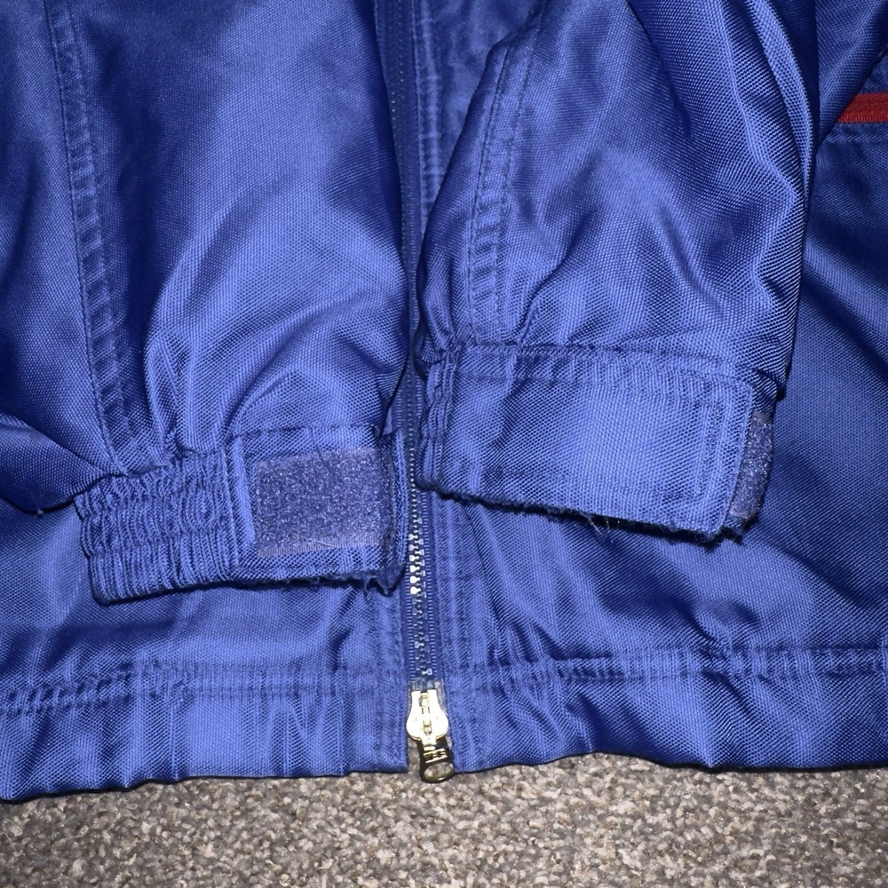 Vintage Nike Jacket Mens Medium Blue Red Ski Snow Windbreaker 90s YKK 95 - Picture 11 of 16